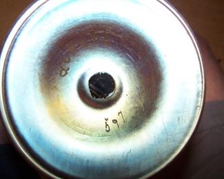 UNDERSIDE OF THE FOOT OF THE STEUBEN VASE