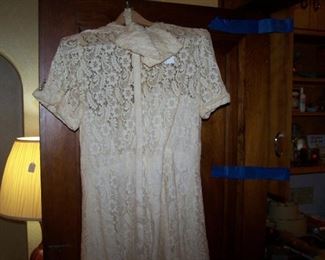 1930s LACE DRESS