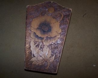 PYROGRAPHY WASTEBASKET