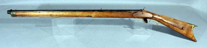 Unmarked Black Powder Rifle, 35.5" Barrel, Brass Accents