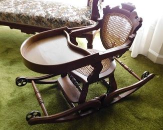 Victorian Child's Rocker/High Chair Conversion
