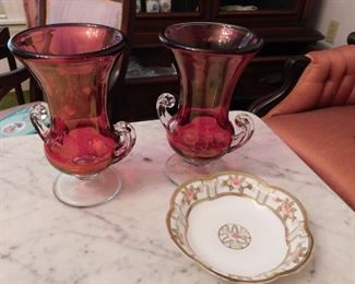 Cranberry Vases