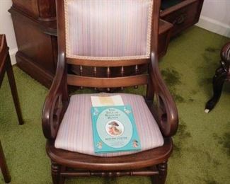 Benbow Child's Rocker with Original Purchase Receipt