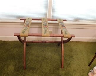 Needlepoint Luggage Stand