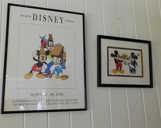 Disney Poster and Animation Cell