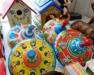 Old Tin Lithograph Tops