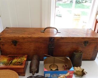 Wooden Carpenters Box/Cow Bell