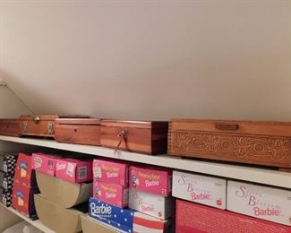 Old Wooden and Cedar Boxes