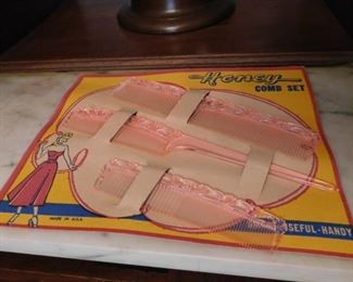 Vintage Comb Set in Original Packaging
