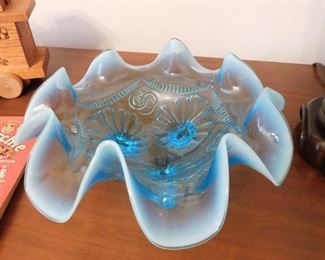Carnival Glass Opalsecent Bowl