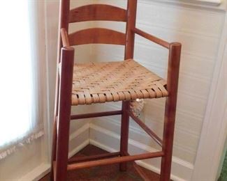 Antique Cane Bottom High Chair