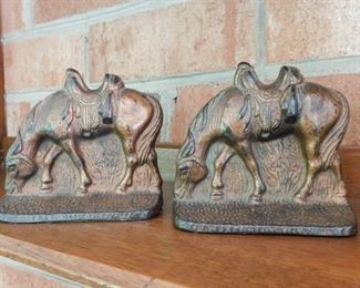 Old Horse Themed Bookends