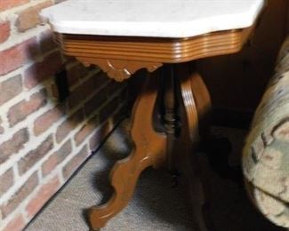 Marble Top Eastlake Table