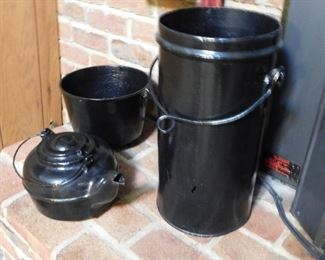 Cast Iron Kettle and Pot/Well Bucket - Southern Dairy