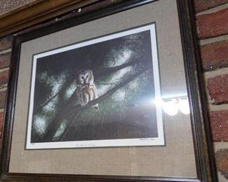 Bob Timberlake Signed Owl Print