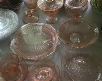 Pink Depression Glass