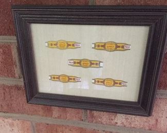 Framed Cigar Bands