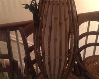 Bamboo Mid-century Hanging Lamp