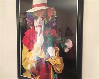 Framed Clown Art