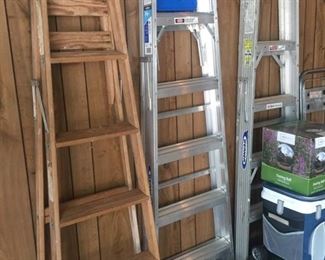 Wooden and Aluminum Ladders