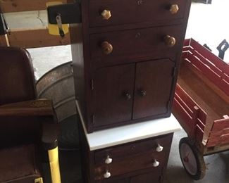 Local Barber Shop Cabinets(Old Marble Top)