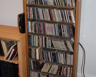 CDs and Bookcase