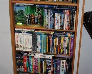 DVDs and Bookase