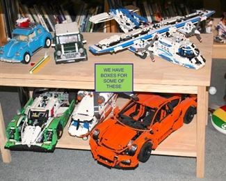 Lego Models and Toy Vehicles - some with Boxes