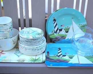 Outdoor Serving Set - Dishes and Trays