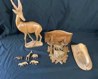 Assorted Wooden Carvings