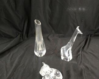 Collectible Baccarat and Waterford Glass Pieces