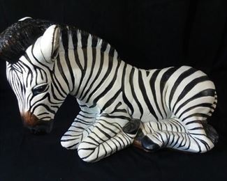 Large Metal Zebra