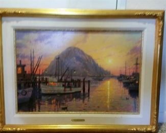 Thomas Kinkade Morro Bay at Sunset