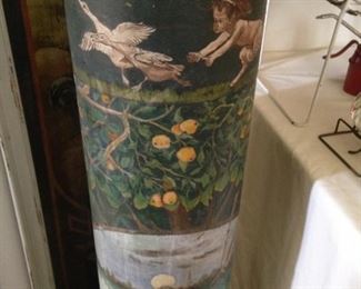 Hand painted column