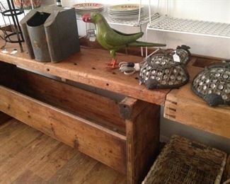 Antique Swedish workbench