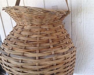 Antique basket with strap