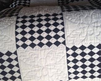 Large amount of stitched fabric