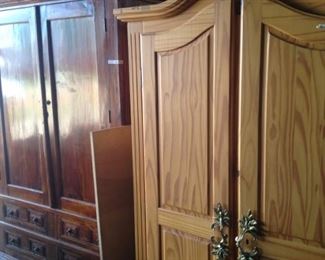 Two available armoires