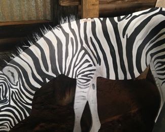 Life size zebra .  .  .