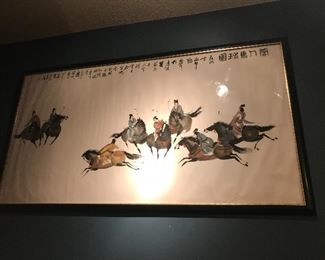 A wonderful and large Chinese watercolor 