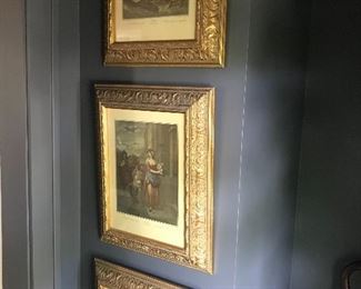 A group of pictures in the foyer