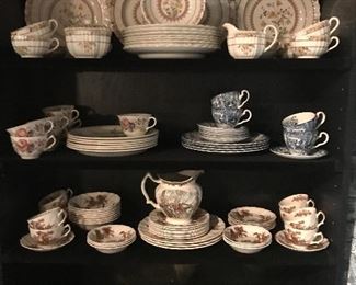 Sets and partial sets of china including a full set of Spode’s breakfast Buttercup 
The partial sets are priced to sell!!