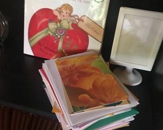 The Hallmark book and a basket of Hallmark greeting cards