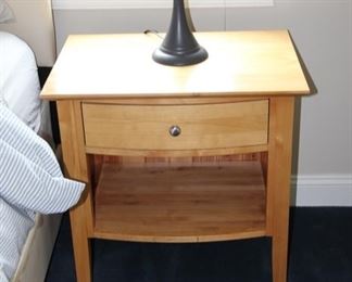 birch bedside table/nightstand, 1 drawer