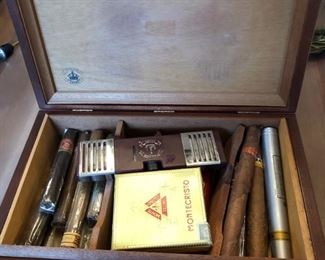 cigars and humidor