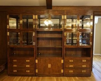 3 Piece Henredon Bookcase / Curio