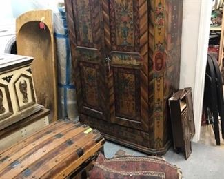 Estate Sale painted cabinet