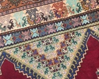 Handmade carpet purchased in Fez.