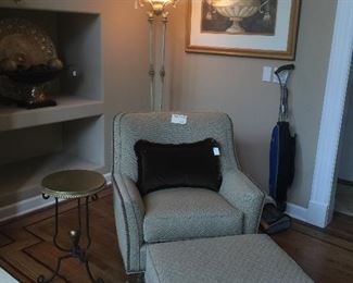 Upholstered chair and stool from KDR....custom.