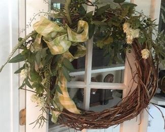 Quite a few wreaths.